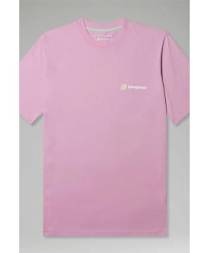 Berghaus Mens Climbing Record Short Sleeve T Shirt - Rosa