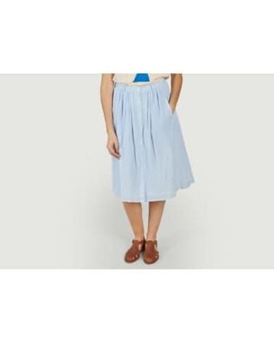 Emile Et Ida Striped Midi Skirt - Blu