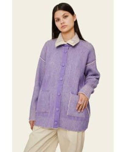 Find Me Now Nan Knit Reversible Jacket Orchid Xs/s - Purple