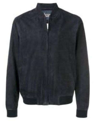 Herno ́s Suede Bomber In - Blue