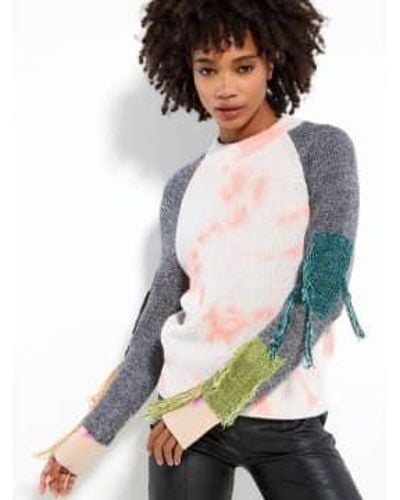 Lisa Todd On The Fringe Sweater Platinum Uk 4 - Gray