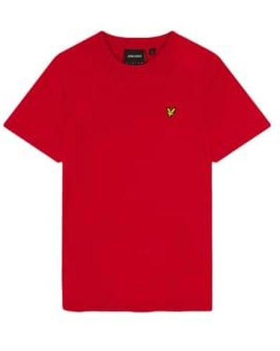 Lyle & Scott Ts400vog Plain T Shirt - Red