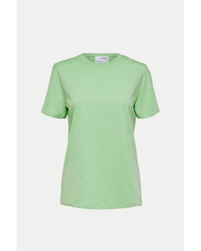 SELECTED Pistacho ver mi camiseta esencial - Verde