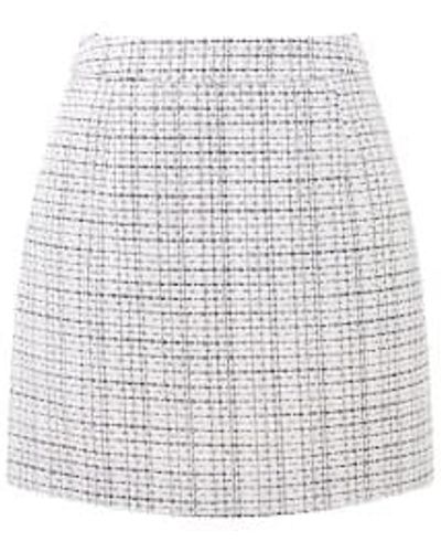 French Connection Effie Boucle Skirt - White