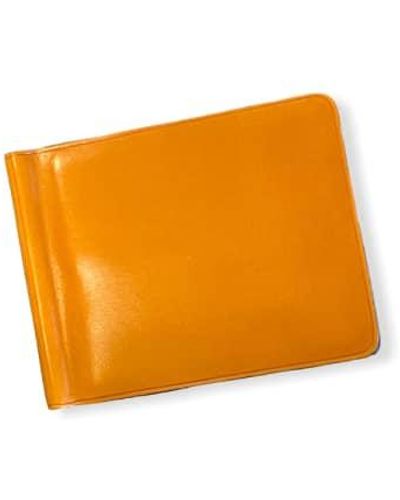 Il Bussetto Bi-fold Wallet With Money Clip Biscuit 27 -one Size - Orange