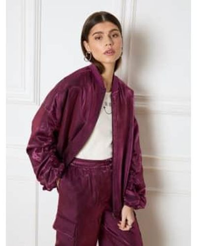 Refined Department | sacha bomber shiny - Violet