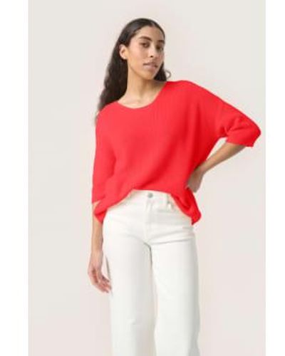 Soaked In Luxury Sltuesday Spring Jumper - Red
