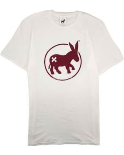 Sensa Cunisiun T Shirt Circle Logo Uomo Bordeaux - Grigio