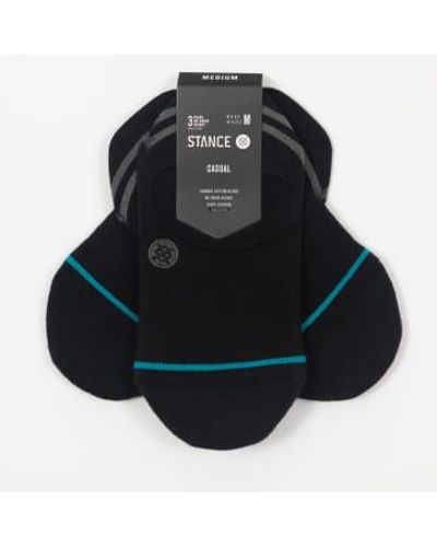 Stance 3 Pack No Show Socks In - Nero