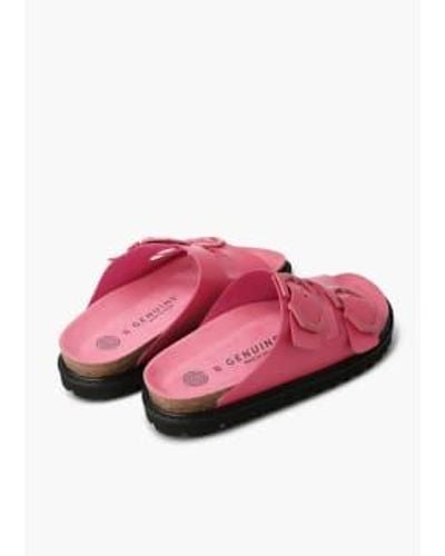 Genuins [uk Test] Galia Leather Sandal 37 - Pink