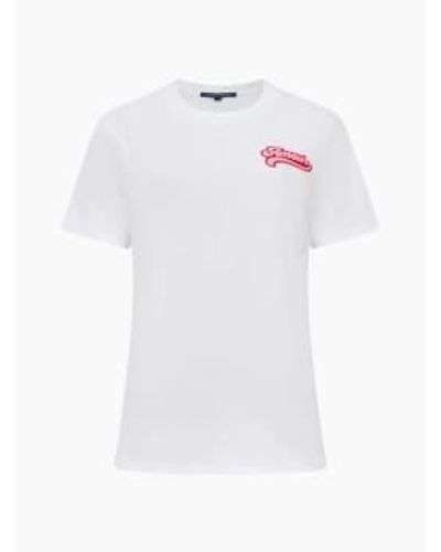 French Connection Amour Graphic T Shirt - White