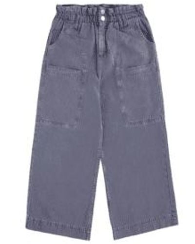seventy + mochi Louis Trousers Washed Denim Xs - Blue