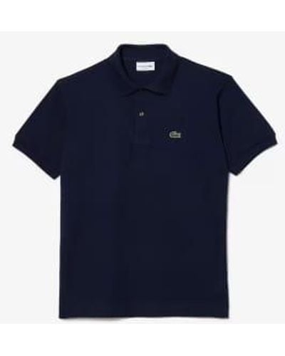Lacoste Mens Original L1212 Petit Pique Cotton Polo Shirt 3 - Blu