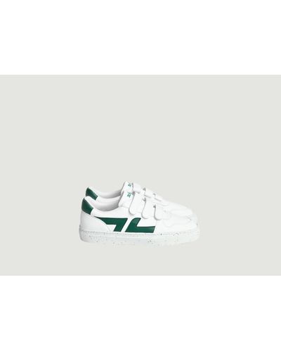 Zeta Alpha Velcro Green Trainers - White