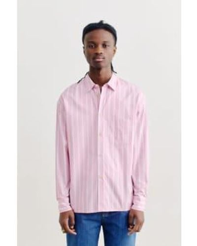 A Kind Of Guise Gusto Shirt Cherryblossom Stripe L - Pink