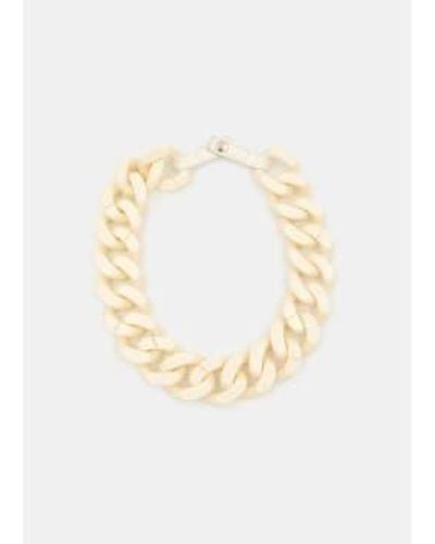 Essentiel Antwerp Ecru Floris Chain Necklace - Metallizzato