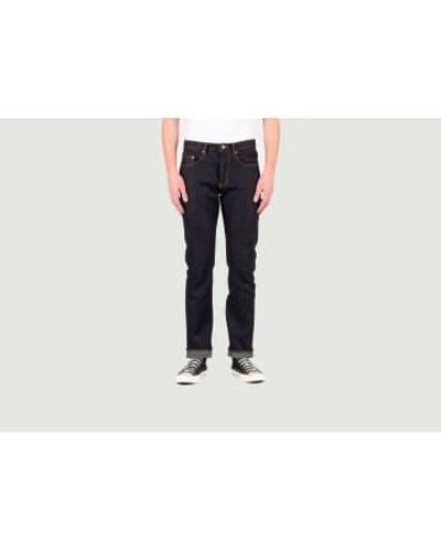 Naked & Famous Naked And Famous Weird Guy Grandrelle Stretch Elephant Jeans - Blu