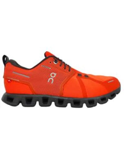 On Shoes Cloud 5 Waterproof Shoes Flame/eclipse 42.5 - Red