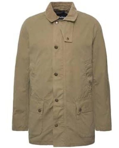 Barbour Ashby Casual Jacket Bleached Olive Small - Green