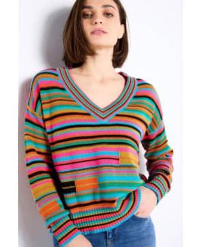 Lisa Todd Next Retro Line Jumper - Multicolour