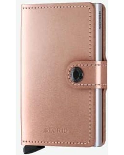 Secrid Mini -brieftasche mit kartenschutz rfid - Pink