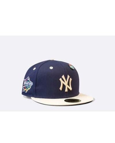 KTZ 59fifty new york yankees mlb world series pin fitted - Azul