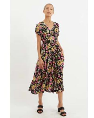 Louche Robe fleur d'unité - Multicolore