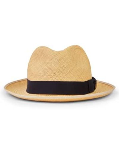 Christys' Christys Hats Classic Preset Panama Hat Band Natural - Neutro