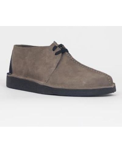 Clarks Desert Trek Shoes In Dark 10 Uk - Grey