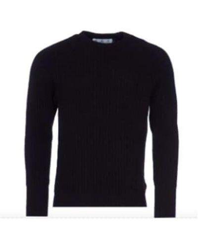 Barbour White Label Barbour Label Black Tynedale Sweater - Blu