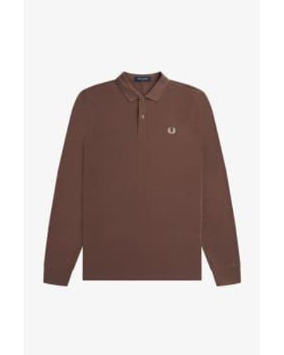 Fred Perry Polo à manches longues m6006 - Marron