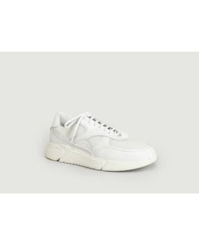 Axel Arigato Genesis Leather And Mesh Sneakers - Bianco