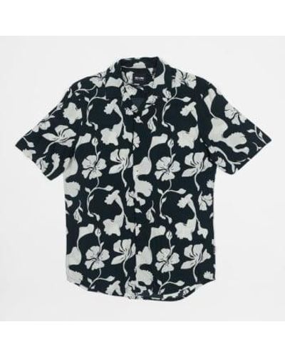 Only & Sons Resort chemise florale dans la marine noire - Vert