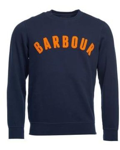 Barbour Prep Logo Rundhals-Sweatshirt Navy - Blau
