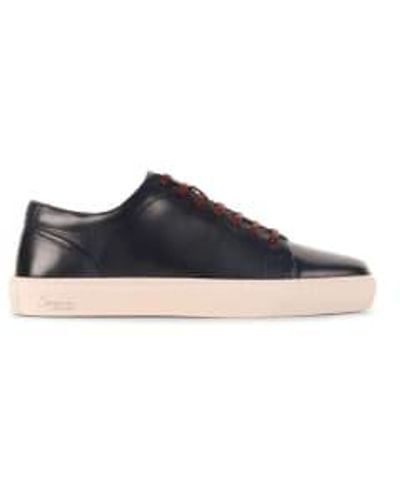 Oliver Sweeney Hayle Finished Leather Trainers - Blu