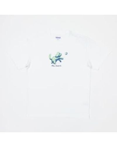 POLAR SKATE T-shirt à balle en blanc