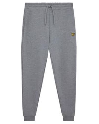 Lyle & Scott Pantalon Jogger Skinny Mid Grey Marl - Grigio