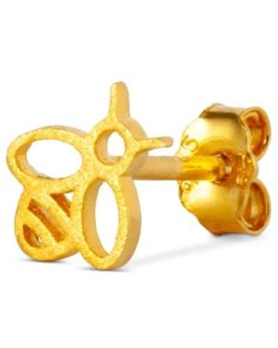 Lulu Bzzzz Earring Plated Brass - Yellow