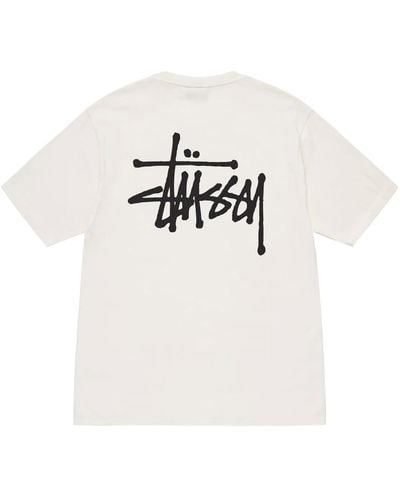 Stussy Basic Stussy Pigment Dyed Tee Natural - White