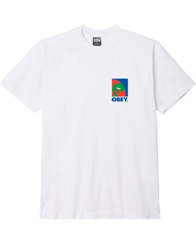 Obey Circular Icon T-shirt - White