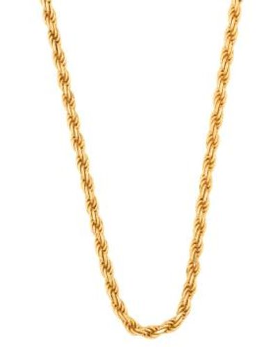 Hermina Athens Achilles Thick Chain Necklace Plated - Metallic