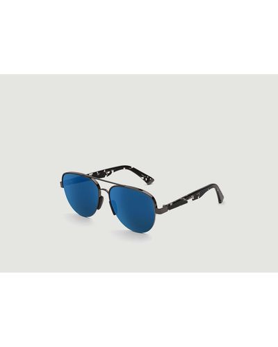 Retrosuperfuture Air Blue Mirror Sunglasses