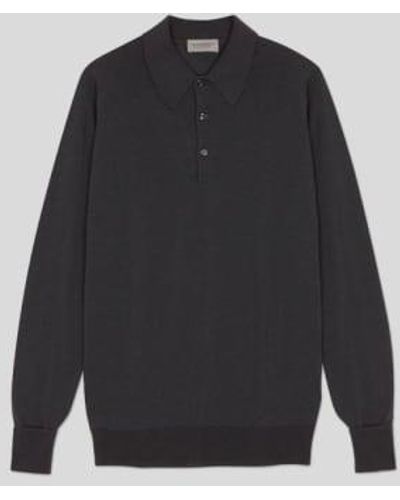 John Smedley Dorset Shirt Slate Xl - Black