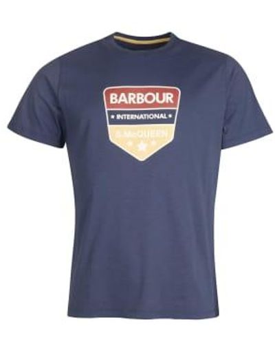 Barbour Internationale steve mcqueen benning t - Blau