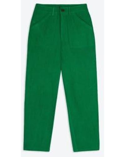 Lowie Pantalon viscose en lin émerau natalie - Vert
