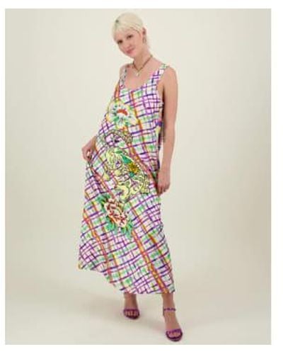 ME 369 Alison Artisan Sleeveless Maxi Dress S - Multicolor