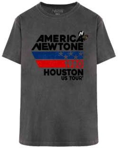 NEWTONE Pepper Houston SS24 Trucker T -Shirt - Grau