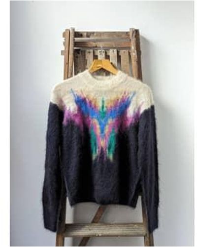 Isabel Marant Eleana Faded Night Mohair Knit 36 - Multicolour
