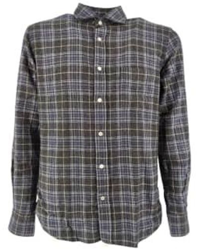 Hartford Paul Man Flanel Shirt - Gray