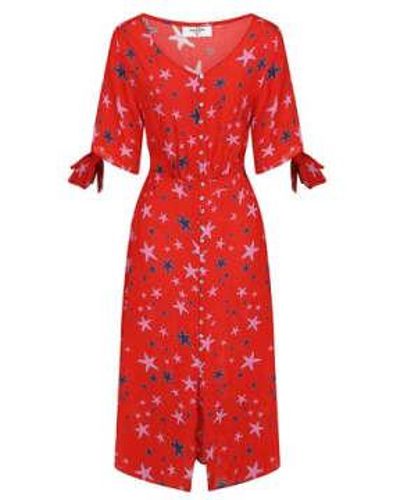 Mercy Delta Starfish Wild Ascott Dress - Rosso